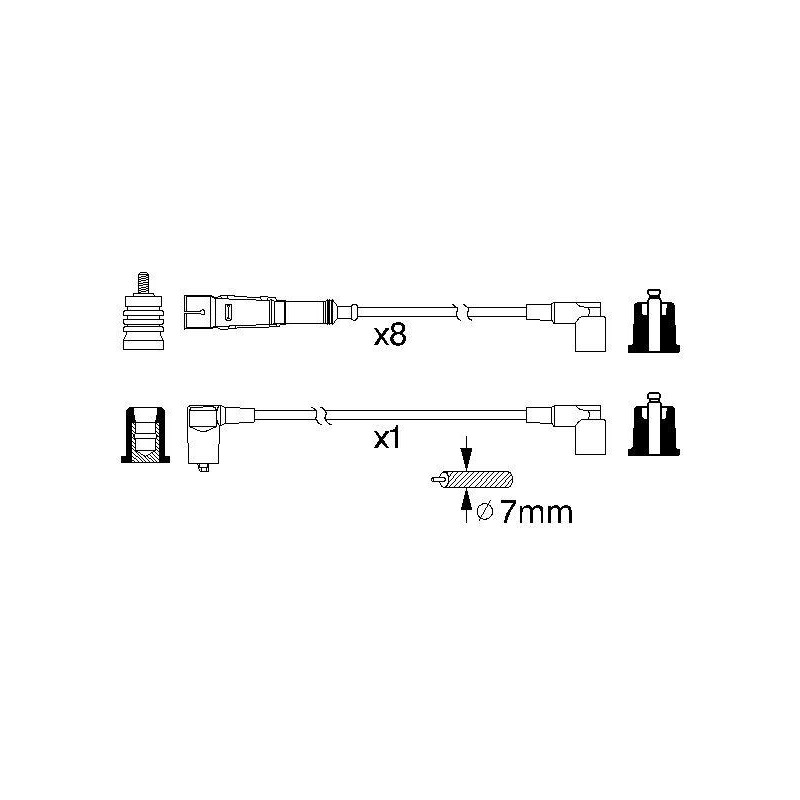 Fils de bougies / Faisceau d'allumage BOSCH