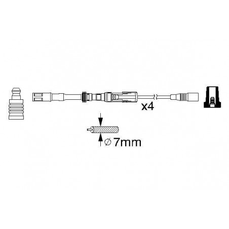 Fils de bougies / Faisceau...