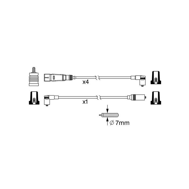 Fils de bougies / Faisceau d'allumage BOSCH