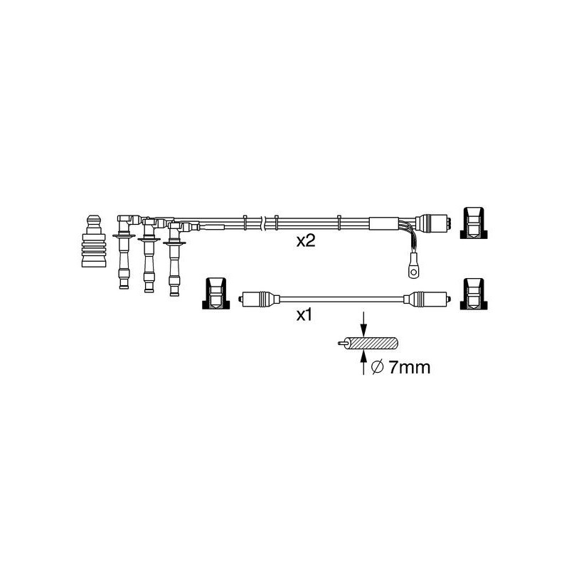 Fils de bougies / Faisceau d'allumage BOSCH