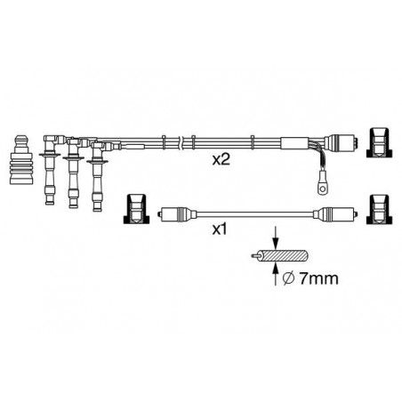 Fils de bougies / Faisceau...