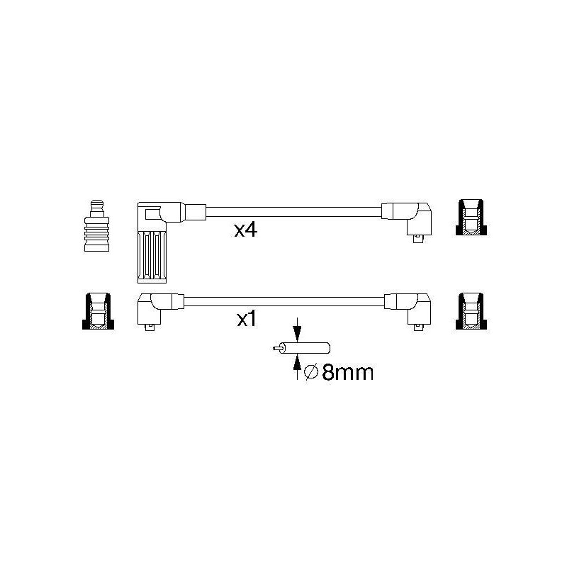 Fils de bougies / Faisceau d'allumage BOSCH
