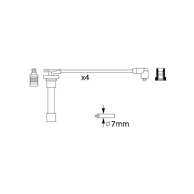 Fils de bougies / Faisceau d'allumage BOSCH