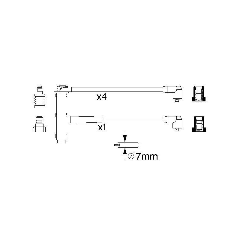 Fils de bougies / Faisceau d'allumage BOSCH