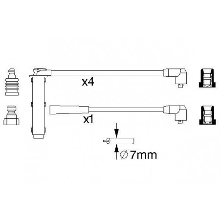 Fils de bougies / Faisceau...