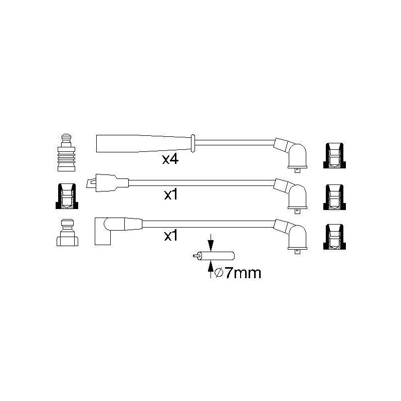 Fils de bougies / Faisceau d'allumage BOSCH