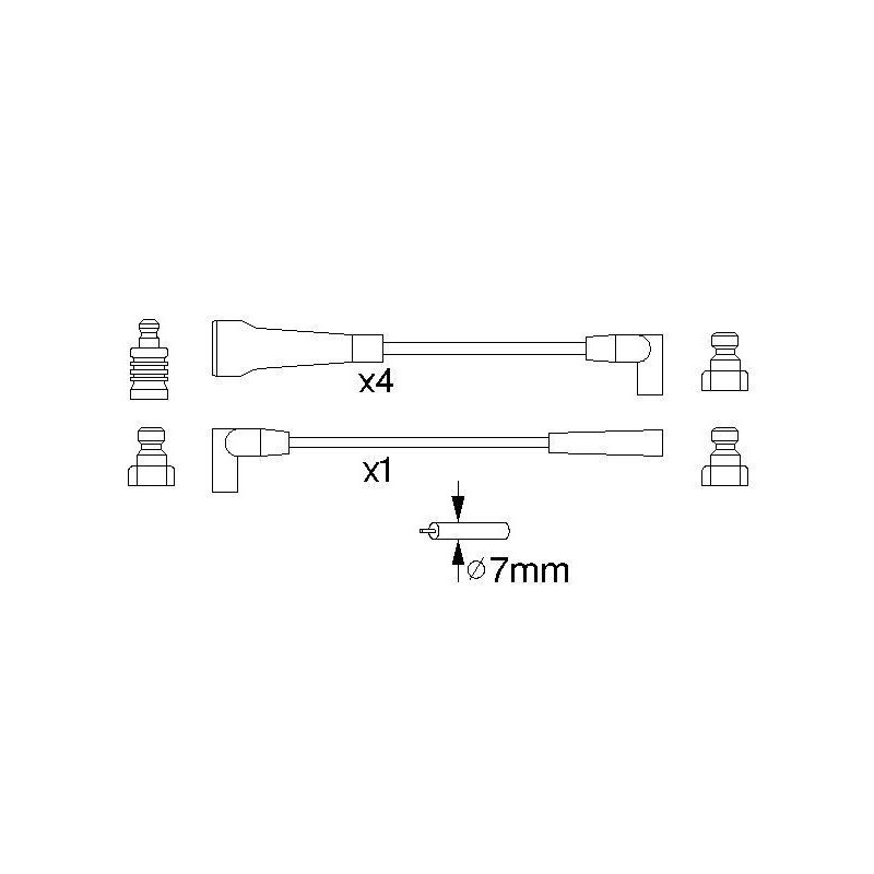Fils de bougies / Faisceau d'allumage BOSCH