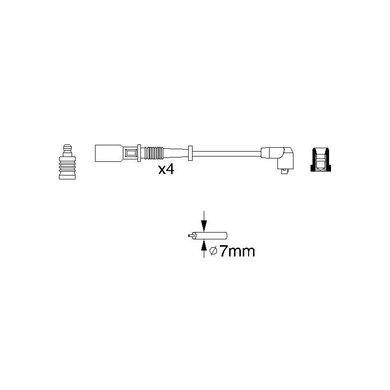 Fils de bougies / Faisceau d'allumage BOSCH