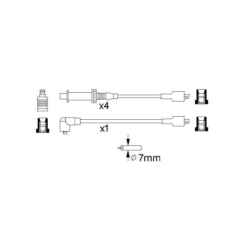 Fils de bougies / Faisceau d'allumage BOSCH