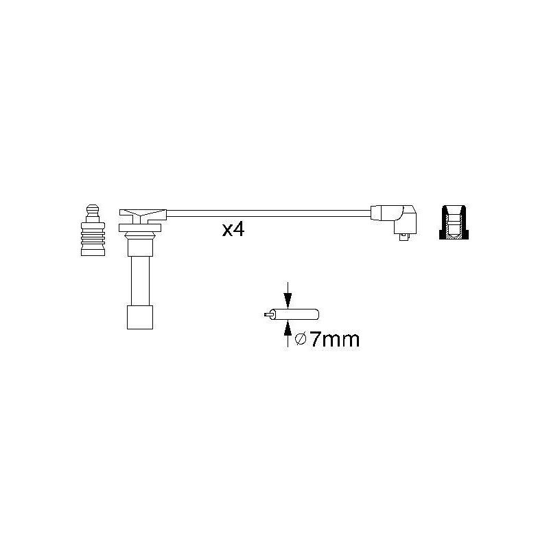 Fils de bougies / Faisceau d'allumage BOSCH