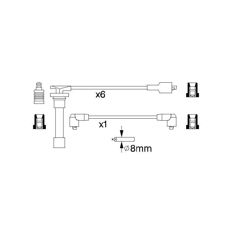 Fils de bougies / Faisceau d'allumage BOSCH