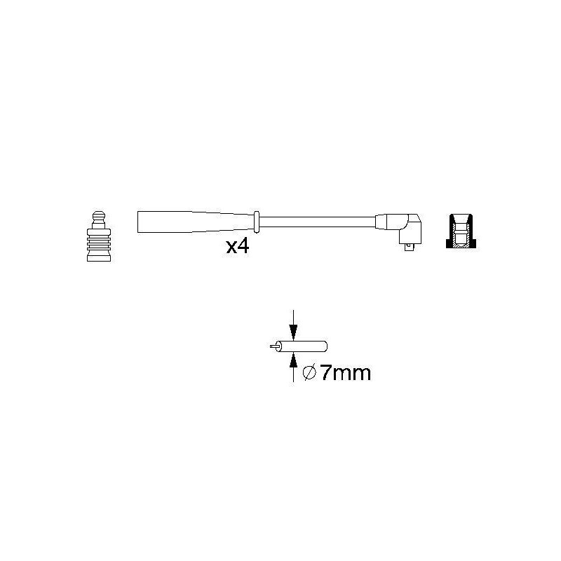 Fils de bougies / Faisceau d'allumage BOSCH
