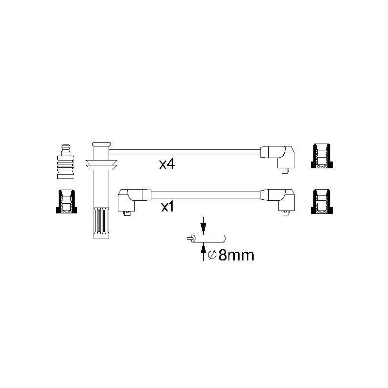 Fils de bougies / Faisceau d'allumage BOSCH