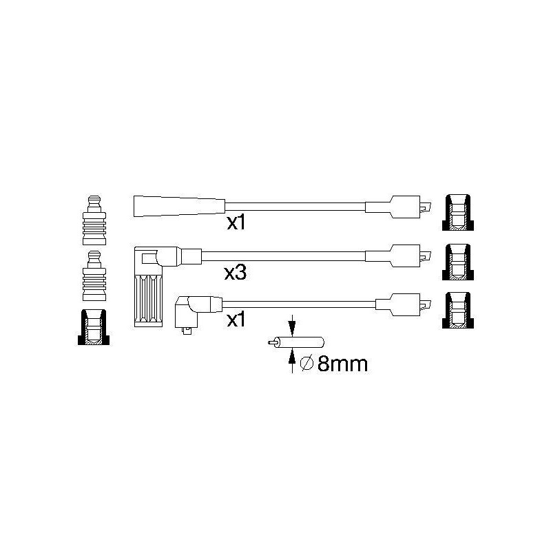 Fils de bougies / Faisceau d'allumage BOSCH