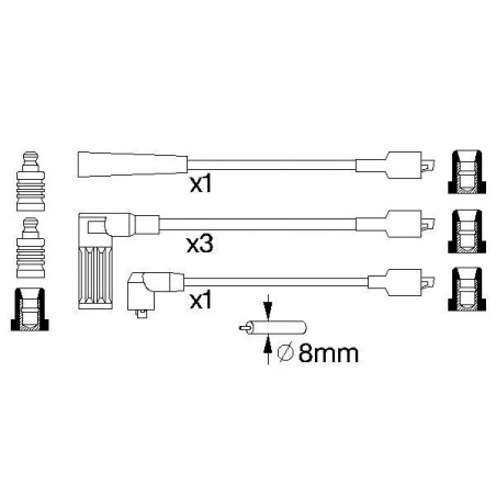 Fils de bougies / Faisceau...