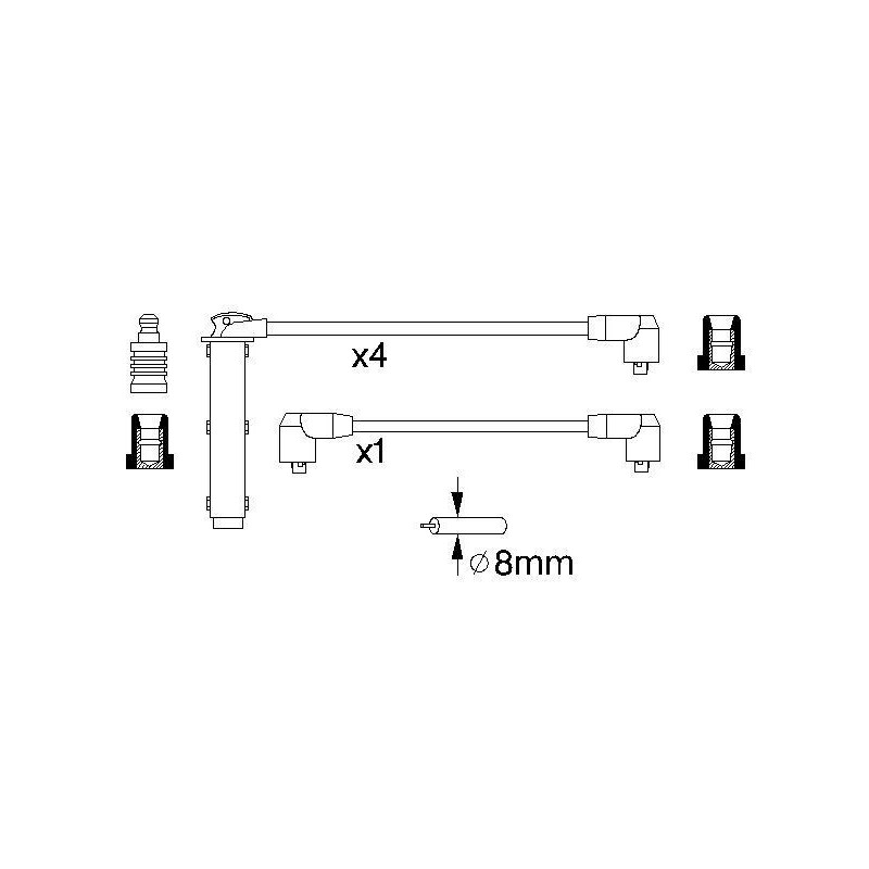 Fils de bougies / Faisceau d'allumage BOSCH