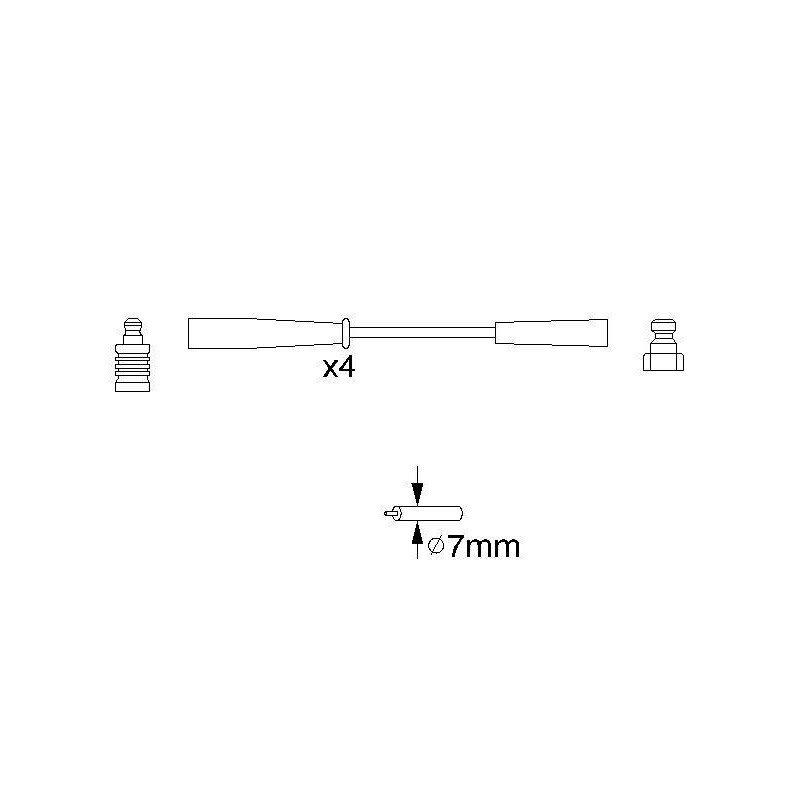 Fils de bougies / Faisceau d'allumage BOSCH