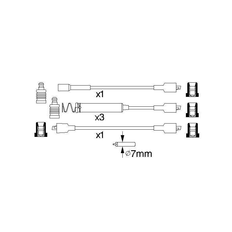 Fils de bougies / Faisceau d'allumage BOSCH