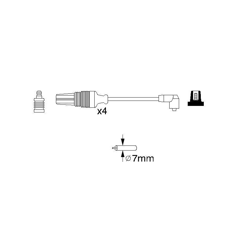Fils de bougies / Faisceau d'allumage BOSCH