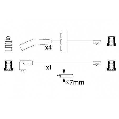 Fils de bougies / Faisceau...