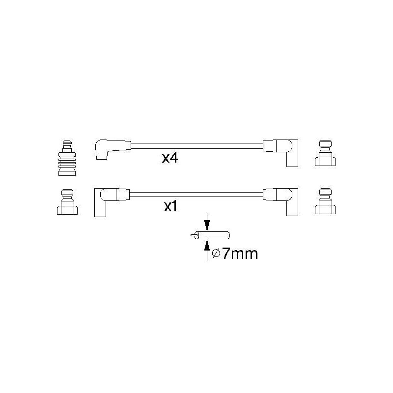 Fils de bougies / Faisceau d'allumage BOSCH