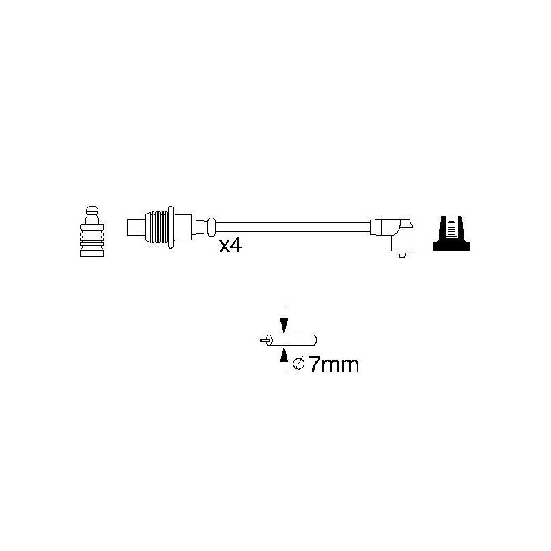 Fils de bougies / Faisceau d'allumage BOSCH