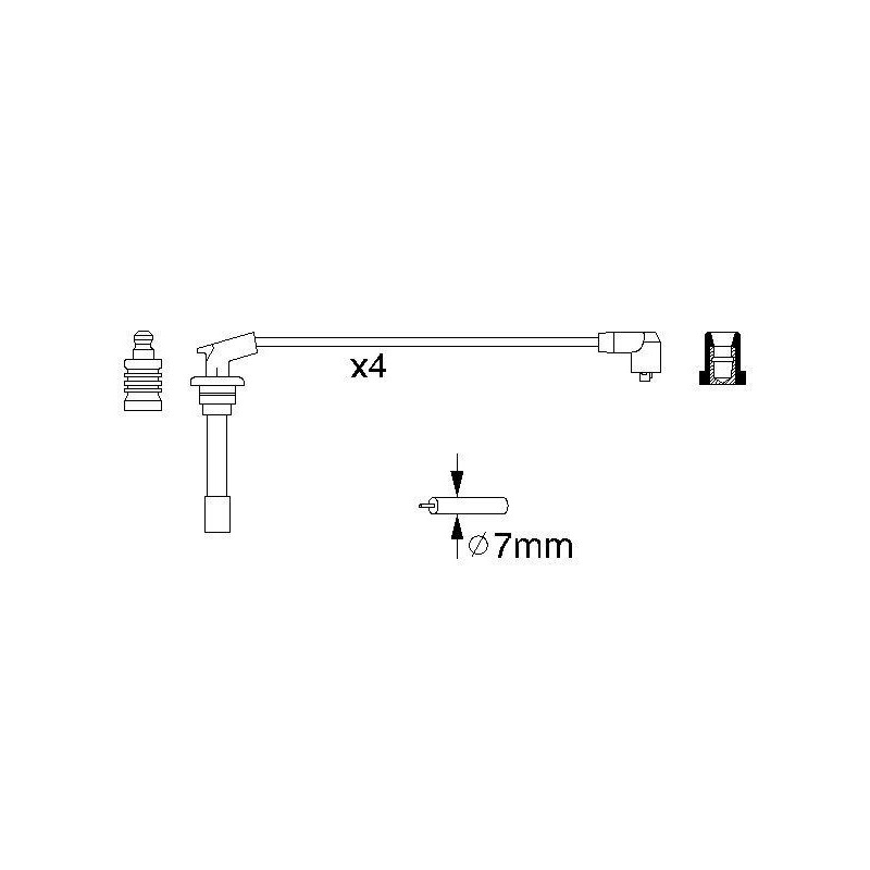 Fils de bougies / Faisceau d'allumage BOSCH