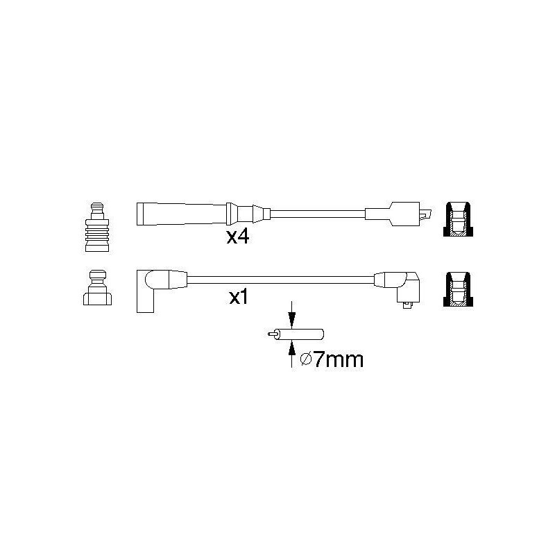 Fils de bougies / Faisceau d'allumage BOSCH