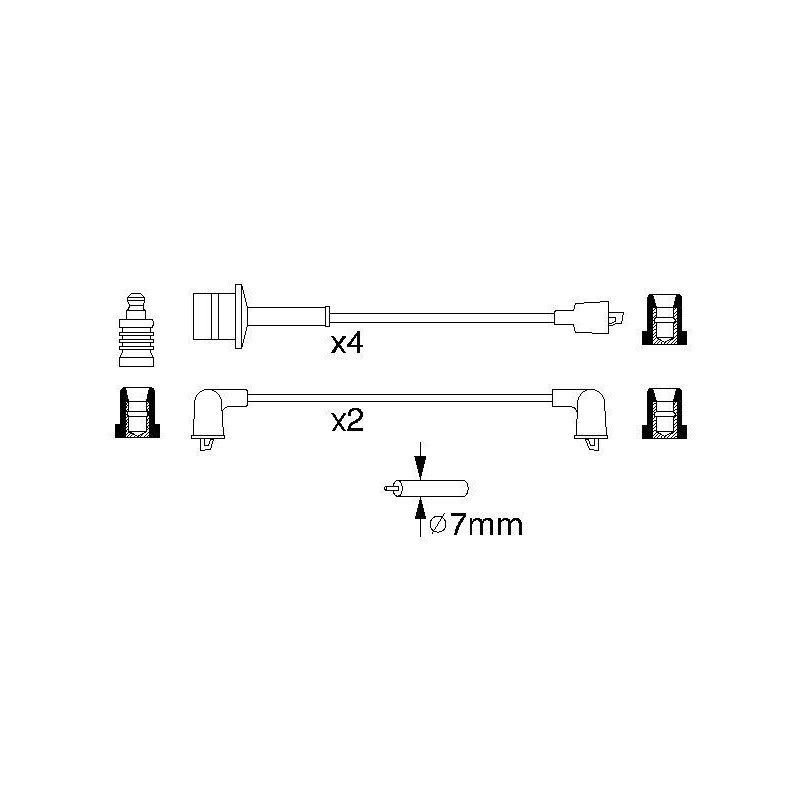 Fils de bougies / Faisceau d'allumage BOSCH