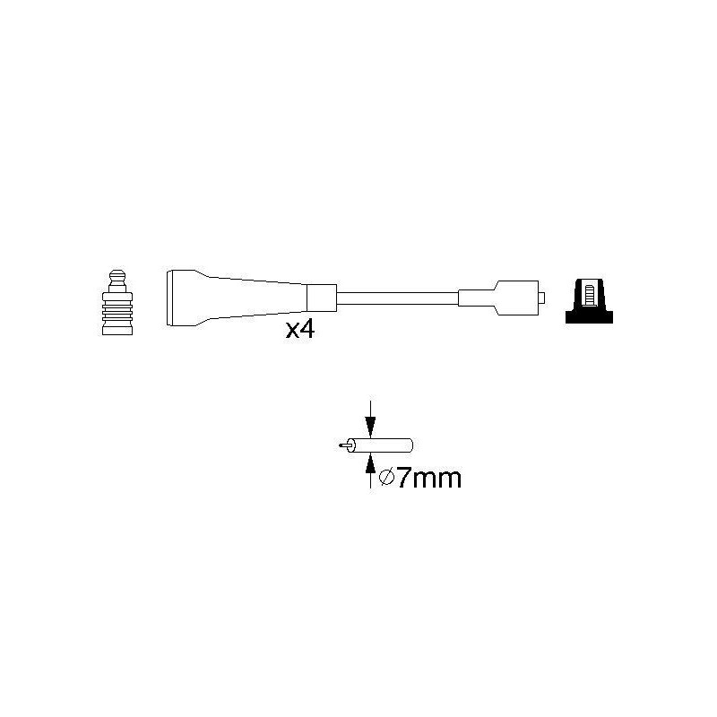Fils de bougies / Faisceau d'allumage BOSCH