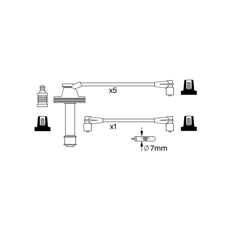 Fils de bougies / Faisceau d'allumage BOSCH