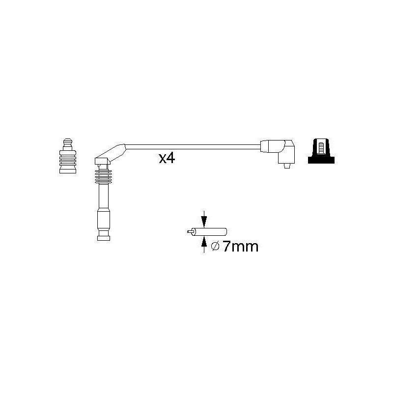 Fils de bougies / Faisceau d'allumage BOSCH