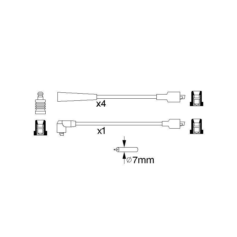 Fils de bougies / Faisceau d'allumage BOSCH
