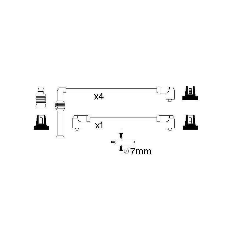 Fils de bougies / Faisceau d'allumage BOSCH