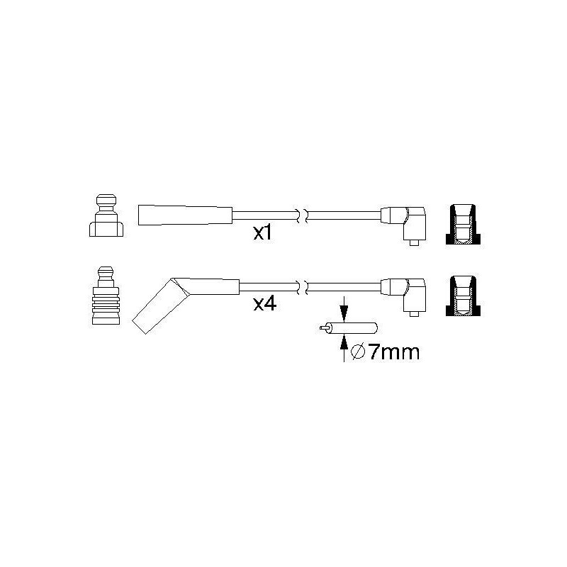 Fils de bougies / Faisceau d'allumage BOSCH