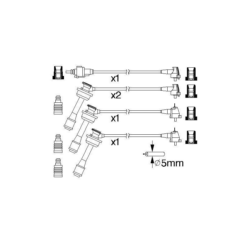 Fils de bougies / Faisceau d'allumage BOSCH
