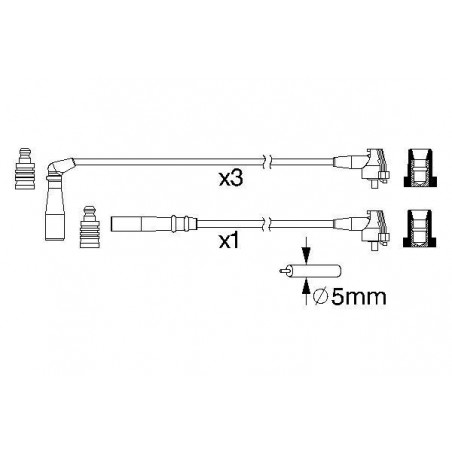 Fils de bougies / Faisceau...