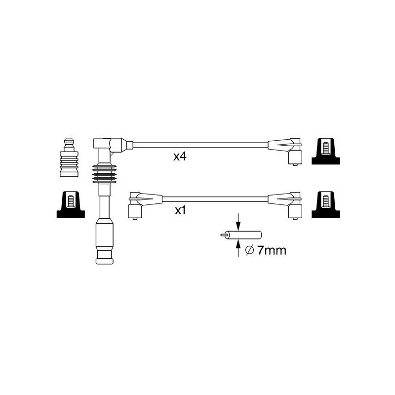Fils de bougies / Faisceau d'allumage BOSCH
