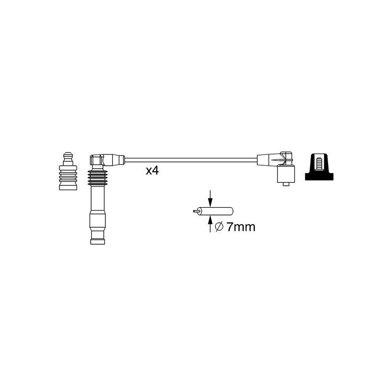 Fils de bougies / Faisceau d'allumage BOSCH