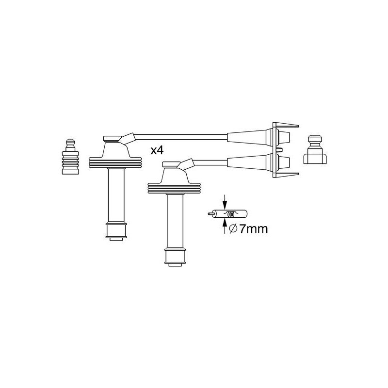 Fils de bougies / Faisceau d'allumage BOSCH