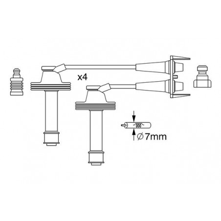 Fils de bougies / Faisceau...
