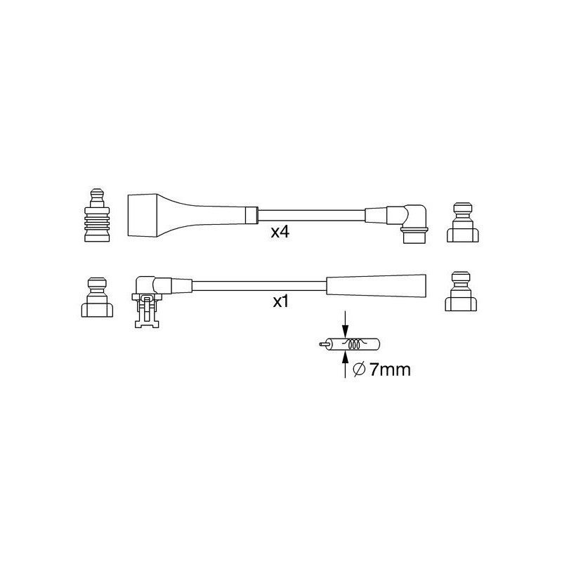 Fils de bougies / Faisceau d'allumage BOSCH