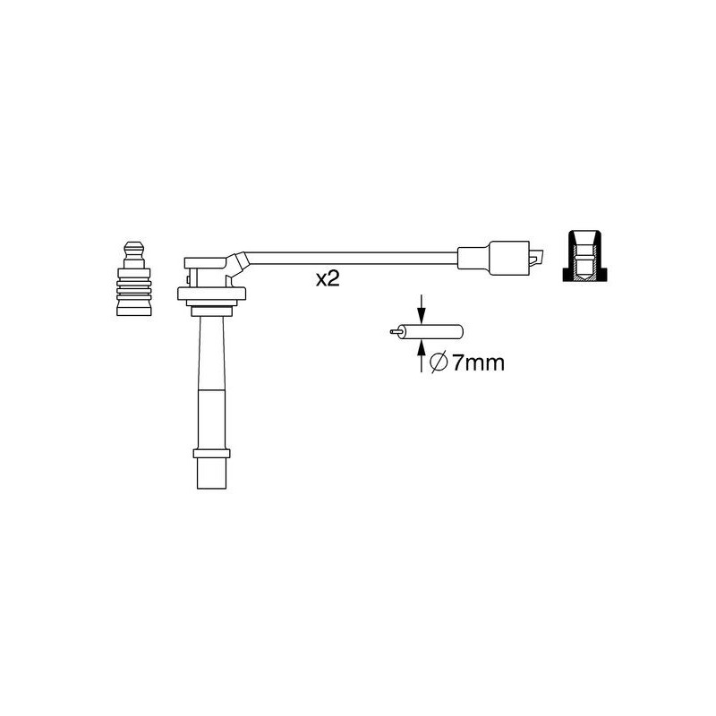 Fils de bougies / Faisceau d'allumage BOSCH