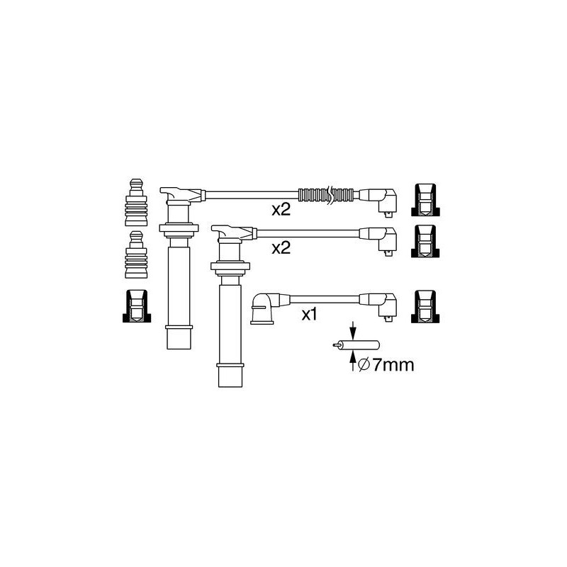 Fils de bougies / Faisceau d'allumage BOSCH