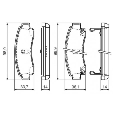 Jeu de quatre plaquettes de...