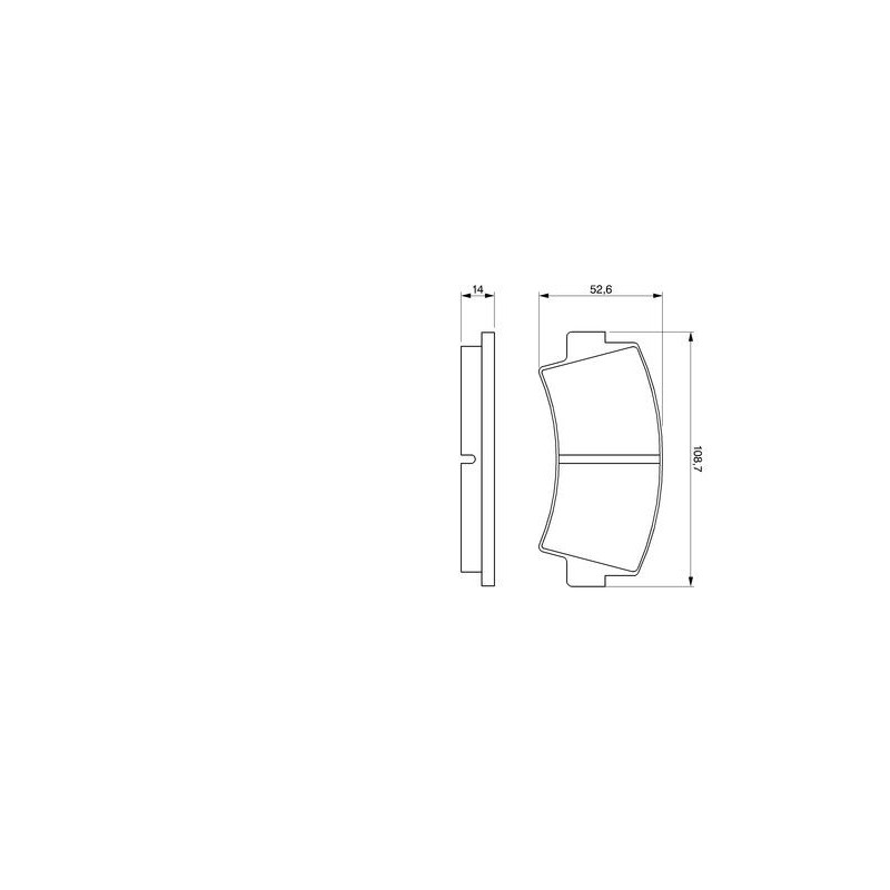 Jeu de quatre plaquettes de frein à disque BOSCH