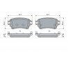 Jeu de quatre plaquettes de frein à disque BOSCH