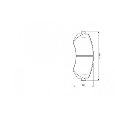 Jeu de quatre plaquettes de frein à disque BOSCH