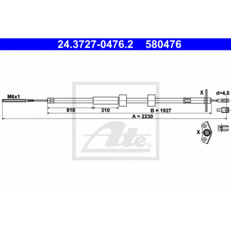 Câble de frein à main ATE