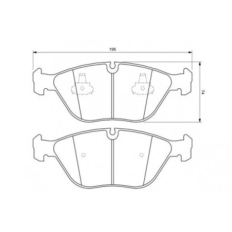 Jeu de quatre plaquettes de...